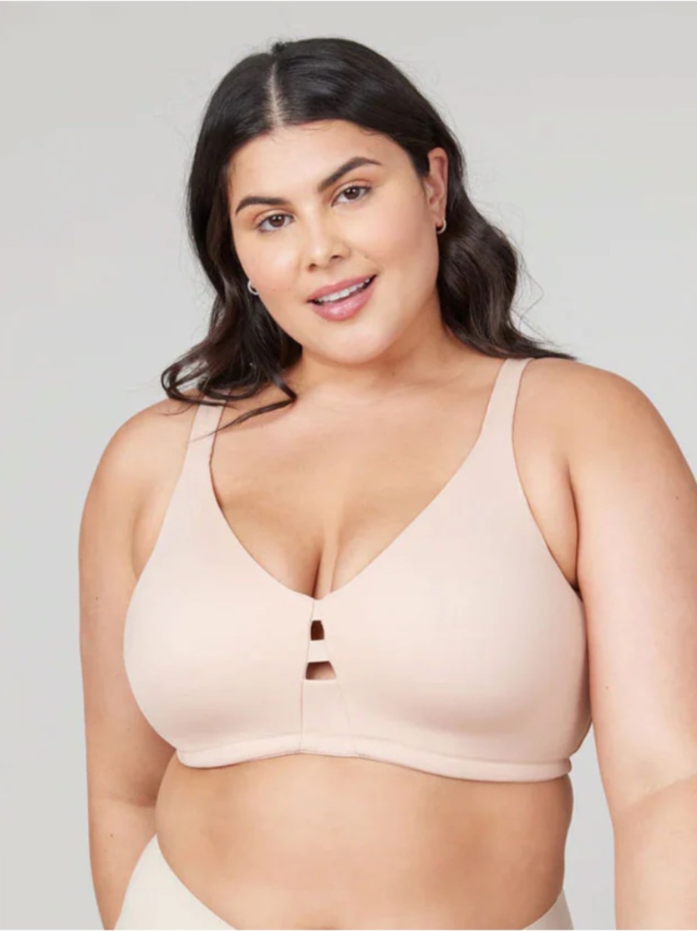 SPANX 30063R Low Profile Wireless Minimizer Bra 32DD Nude Champagne Beige